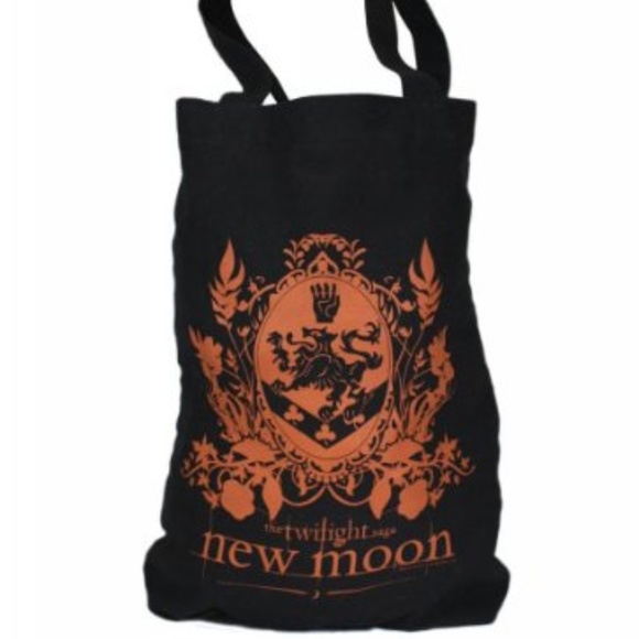 neca Accessories - Neca - Twilight New Moon Tote Black Bag Floral